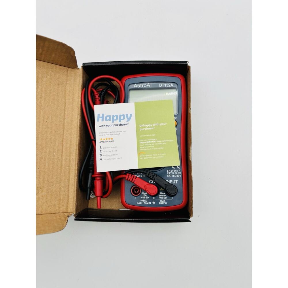 AstroAI DT132A Digital Multimeter New In Open Box Tested Works - Picture 16 of 16